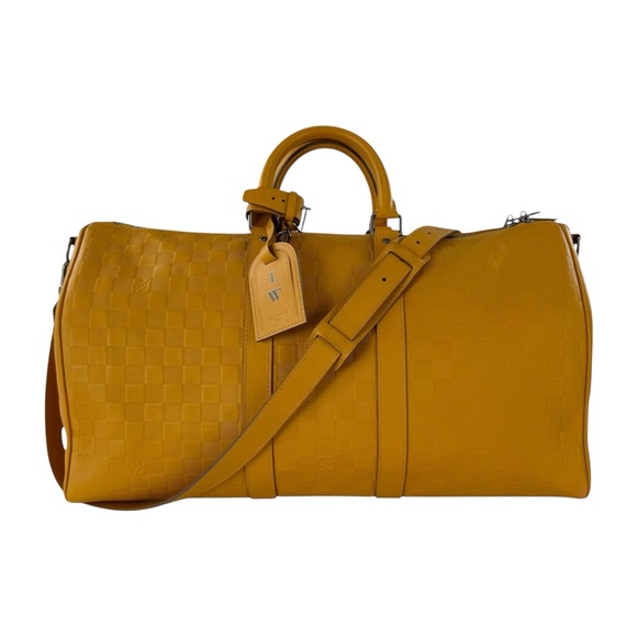 Louis Vuitton Damier Inifini Keepall Bandouliere 45 Duffle Bag - Picture 1 of 12